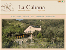 Tablet Screenshot of lacabanacinqueterre.com